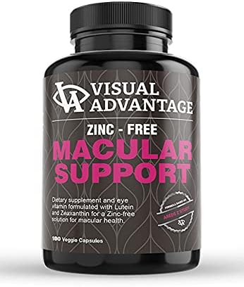 Zinc-Free AREDS 2 Eye Vitamins for Macular Support – 3 Month Supply (180 Veggie Capsules) – Lutein &amp Zeaxanthin Formula Based on The AREDS II Study