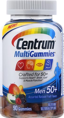 Centrum MultiGummies Gummy Multivitamin For Women 50 Plus With Vitamin D3 B6 And B12 Multivitamin/Multimineral Supplement - 90 Count