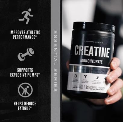 Creatine Monohydrate Micronized Powder 500G 5000mg Per Serv (5g) - 85 Servings 14.9 Oz