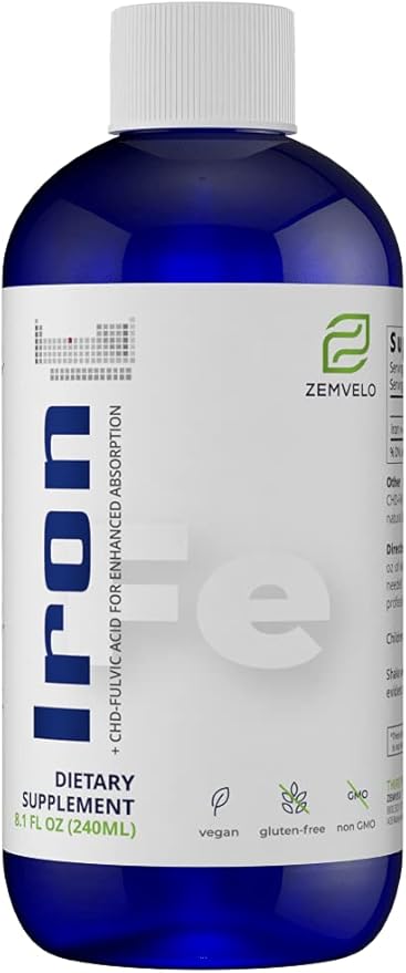 Liquid Ionic Iron Supplement | Iron Deficiency | Hormone Support | Energy Support | Encourage Healthy Muscles