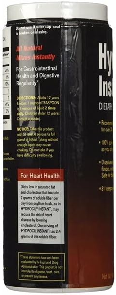 Instant Dietary Fiber Supplement 10.6 oz (Pack of 5)