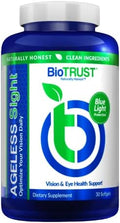 BioTRUST Ageless Sight Blue Light Protection Promotes Optimal Eye Health Visual Performance and Brain Health Support for Digital Eye Strain Non-GMO Gluten-Free 30 Soft gels