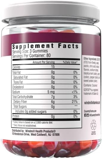 Fiber Care Gummies 240 ct 80 Servings 6g of Fiber Per Serving Help Supports Regularity &amp Promote Digestive Health Pack of 2