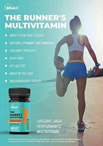 The Runner's Multivitamin-Organic High Performance Multivitamin Made Specifically for Runners 2 Months Supply