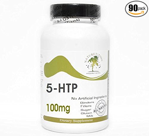 5-HTP 100mg ~ 90 Capsules - No Additives ~ Naturetition Supplements