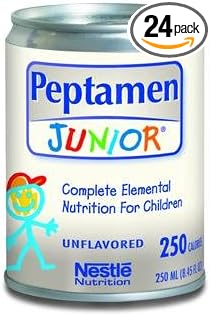 PEPTAMEN JUNIOR FIBER 9871660210 Vanilla 250ml Case of 24