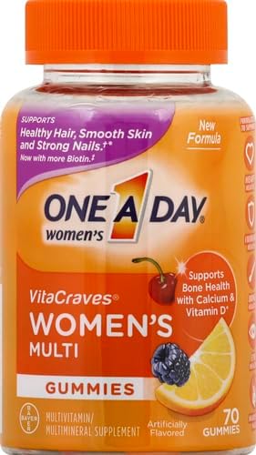 One A Day Women’s VitaCraves Multivitamin Gummies Supplement with Vitamin A Vitamin C Vitamin D Vitamin E and Zinc for Immune Health Support* Calcium &amp more 70 count
