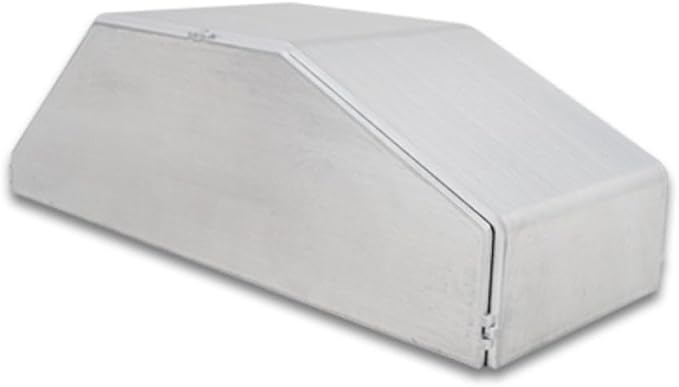 VIBRANT PERFORMANCE 22837 Intercooler End Tank - Horizontal - Unwelded - 3.25 in Wide - 9.85 in Tall - 4 in Thick - Aluminum - Natural - Each