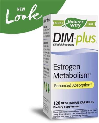 Nature's Way Dim-Plus Diindolylmethane Vegetarian Capsules 120-Count (Packaging May Vary) Pack of 2