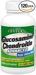 21st Century Glucosamine Chondroitin Advanced Plus MSM Tablets - 120 ct Pack of 6