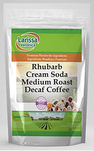 Rhubarb Cream Soda Medium Roast Decaf Coffee (Gourmet Naturally Flavored Whole Coffee Beans) (16 oz ZIN: 561638)