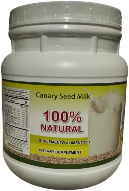 Leche de Alpiste (454g) Canary Seed Milk / 100% Natural Suplemento Alimenticio Bote