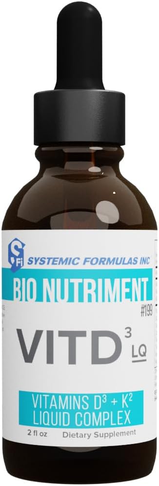 Systemic Formulas DV3 Liquid BioNutriment Vitamin D3 Plus Immune Support - 2 Ounce Bottle