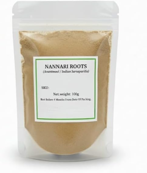 Anantmool Root Powder 100g/Kapuri/Naruninti for Cooling AgentSupport Healthy and Glowing Skin.(Pack of 1) Powder for Digestive Health.