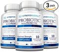 Approved Science Probiotic with Prebiotic - 10 Strains - 25 Billion CFU - 3 Bottles - Vegan