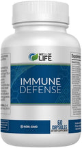 Immune Defense 600mg | 60 Veg Capsules. Enhance Immune Health with a Potent Blend of Graviola Leaf Raspberry Fruit Green Tea Turmeric Garlic. Boost Your Well-Being Naturally.