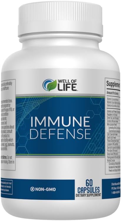 Immune Defense 600mg | 60 Veg Capsules. Enhance Immune Health with a Potent Blend of Graviola Leaf Raspberry Fruit Green Tea Turmeric Garlic. Boost Your Well-Being Naturally.