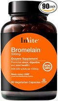 Invite Health Bromelain - Promotes Sinus Digestive &amp Joint Health - 90 Vegetarian Capsules (2)