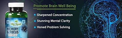 VITA VOCAL Premium Memory Focus Supplement Boosts Clarity and Concentration | Brain Booster
