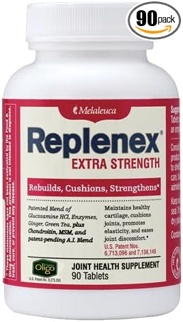 Melaleuca Replenex Rebuilds Joint Health. Glucosamine. Calcium. (90 Tablets)