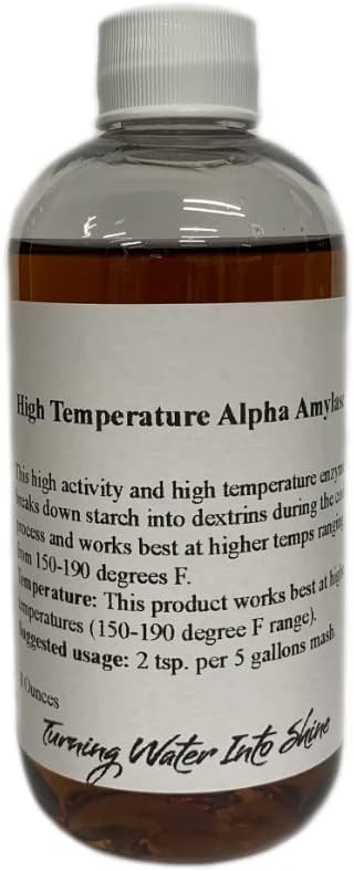 Liquid High Temperature Alpha Amylase 16 Ounce Bottle