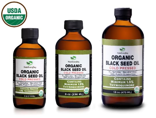 Organic Black Seed Oil - USDA Certified Cold Pressed Glass Bottle Over 1.5% Thymoquinone 3X strength Turkish Black Cumin Nigella Sativa non-GMO 100% Pure Blackseed Oil (32oz Glass (2X16) Bottle)