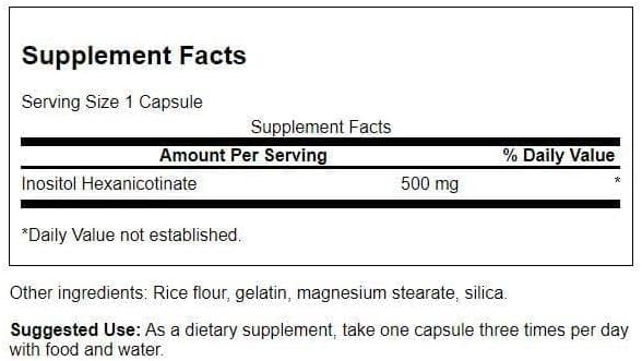 Swanson Flush Free Niacin 500 Milligrams 240 Capsules