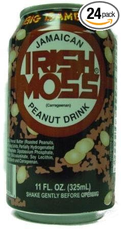 24-cans of Big Babboo Jamaican Irish Moss Peanut Flavoured Drink 284ml 9.6 Oz Made in Jamaica