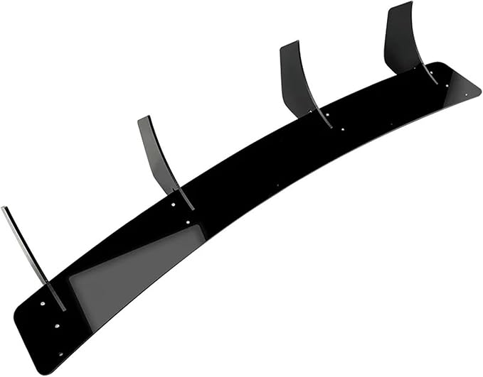 Compatible for Benz C117 CLA45 AMG Line 2016-2019 4 Fins Gloss Black Car Rear Bumper Lip Diffuser Rear Side Splitters Spoiler Kit