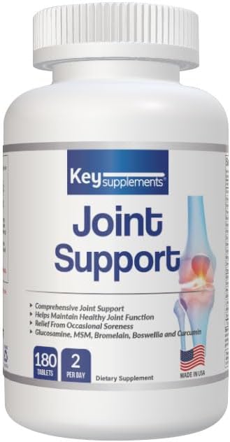 Key Supplements Joint Support 180 Tablets Glucosamine &amp Chondroitin