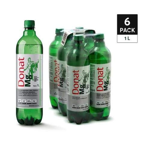 Natural Magnesium Water - 1000mg Magnesium in 1000ml ''Donat Mg'' Bulk Pack 6x1L