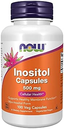 NOW Foods Foods Inositol 500mg100 Capsules (Pack of 3)