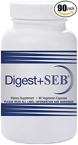 Digest+SEB Digestive Enzymes Gluten Free Non-GMO 90 Vegetarian Capsules