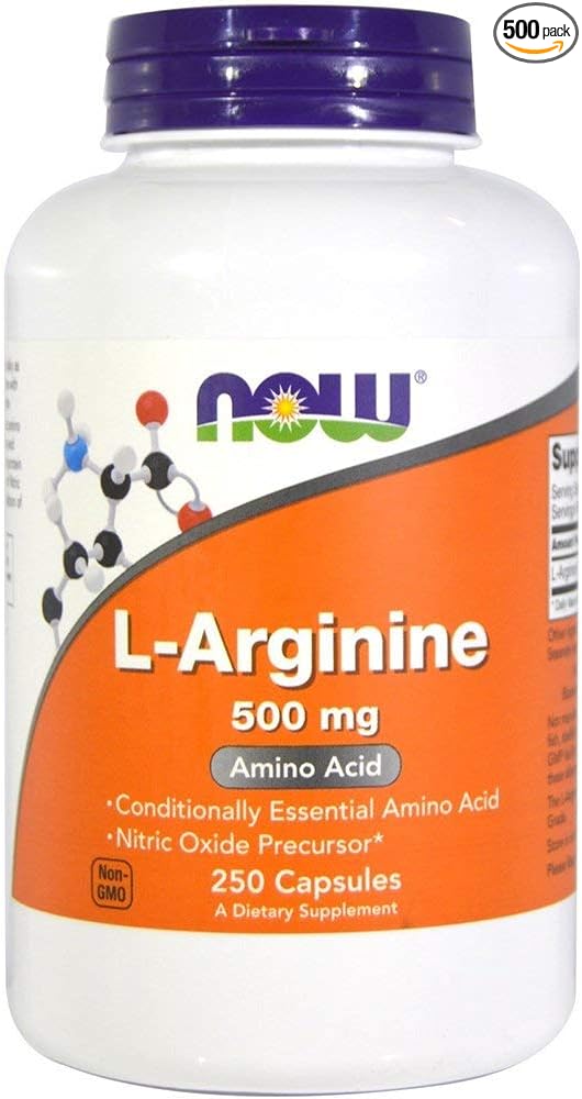 Now Foods L-Arginine (500mg) - 250 ct (Pack of 2)