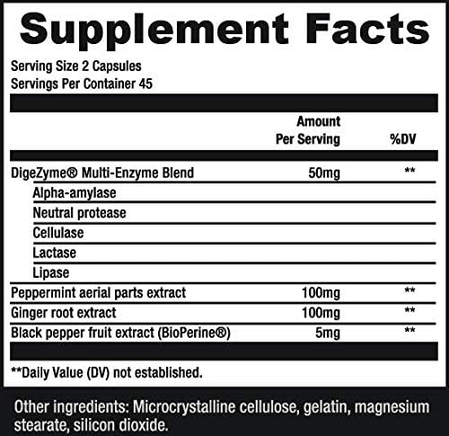 Sculpt Nation by V Shred Digestive Enzymes - Multi Enzyme for Digestion and Gut Health Support Occasional Bloating Relief for Women and Men - 90 Gluten-Free Capsules