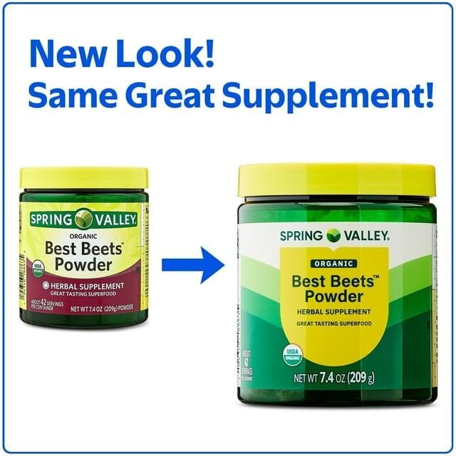 M&ampF Pill Organizer + Spring Valley Organic Beet Powder 7.4 oz Heart Health &amp Energy Supplement