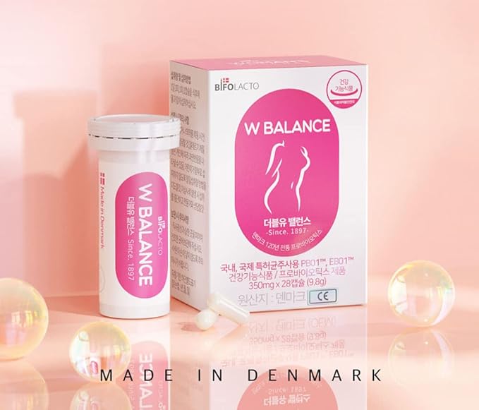 Women’s Balance Probiotics (1 Box of 28 Capsules) Premium Denmark Probiotics for Feminine Health Specially Formulated and Patented Denmark Probiotics