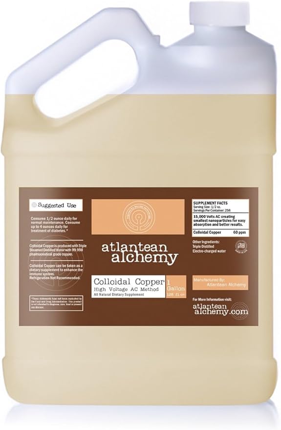 Colloidal Copper 60PPM 1 Gallon Jug
