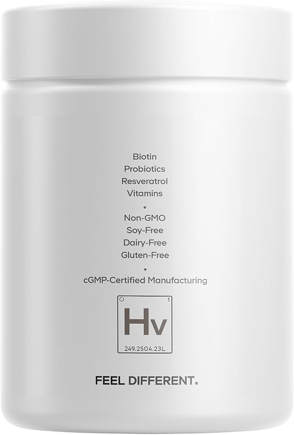Codeage Hair Vitamins Platinum - Lustriva Hair Growth Support Spermidine AstraGin Biotin Keratin Collagen Enzymes Omega-3 Multivitamins Probiotics – Healthy Hair Supplement - 90 Capsules