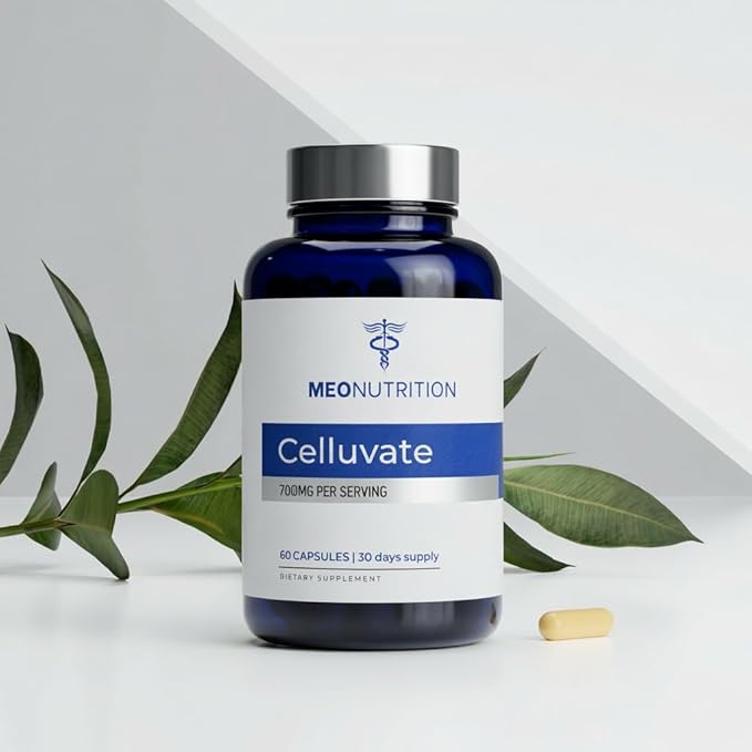 Celluvate Capsules 500mg - Nicotinamide Riboside Chloride Supplement for Healthy Cellular Health and Energy Support* - Made in USA Vegan Non-GMO - 60 Capsules
