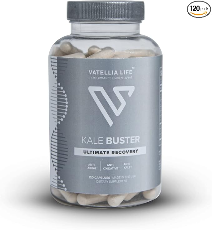 Vatellia Life New from Kale Buster | Ultimate Joint Support | Increased Energy | Decreased Brain Fog | Loaded with Vitamin K2 | Better Than Kale | Dave Asprey’s Favorite |120 Capsules (60Day Supply)