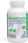Eicosa3FF SnipCaps Omega 3 Free Fatty Acid Capsules for Dogs and Cats - Small 120 ct