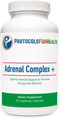 Adrenal Complex + Dietary Supplement - Promotes Energy Production and Stamina 60 Capsules