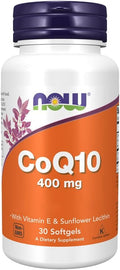 NOW Foods - CoQ10 Cardiovascular Health Support 400 mg. - 30 Softgels