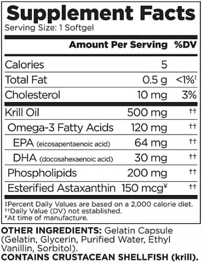MUNCHIE MIX Extra-Strength Krill Oil 500 mg (160 ct.)