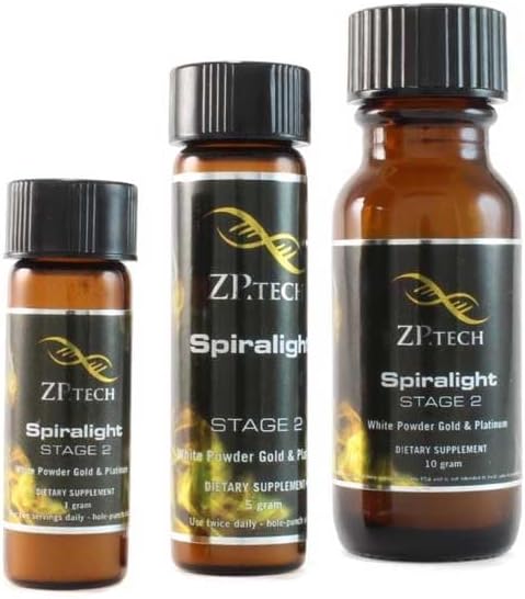 Spiralight 1gm Stage 2 - Ormus Gold and Platinum Monoatomic Colloidal Powder