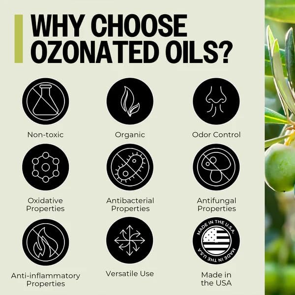 PurO3 Extra Virgin Olive Oil Capsules - High Potency Pure Ozonated Oils for Immune Support &amp Wellness Benefits - Organic Oxygen Infused Supplement - 90 Veggie Softgels