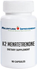 Natural Vitamin K2 MK4 - High-Potency 15000mcg Supports Bone and Arterial Health Soy-Free Vegi-Capsules