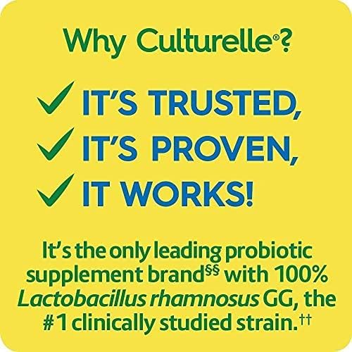 Culturelle Health &amp Wellness Daily Probiotic Supplement For Men &amp Women Helps Support Your Immune System Occasional Diarrhea Gas &amp Bloating 15 Billion CFUs Non-GMO 50 Count