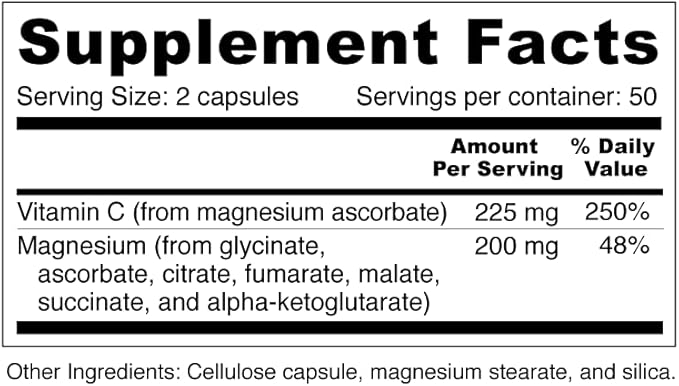 Wellness Resources RelaxaMag - with Magnesium Glycinate for Sleep Stress and Relaxation - High Potency 100mg Elemental Magnesium Per Capsule (100 Capsules)